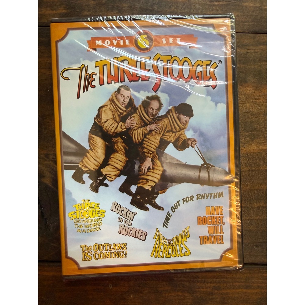 The Three Stooges 6 Movie Set DVD New Sealed Mill Creek Slapstick 683904533299